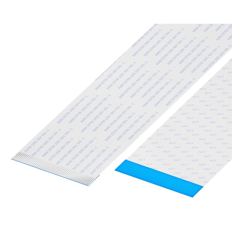 GCT (GLOBAL CONNECTOR TECHNOLOGY) 05-50-D-0050-A-4-06-4-T FFC / FPC Cable, 50 Core, 0.5 mm, Opposite Sided Contacts, 1.97 , 50 mm, White