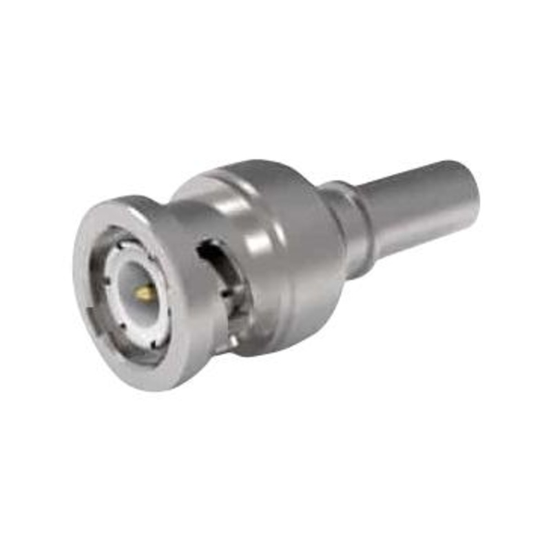TIMES MICROWAVE EZ-195-BM-X RF / Coaxial Connector, BNC Coaxial, Straight Plug, Crimp, 50 ohm, LMR-195, Beryllium Copper