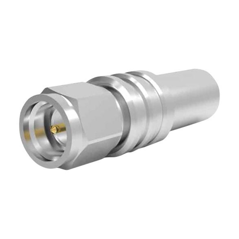 TIMES MICROWAVE TC-195-SM-SS-X RF / Coaxial Connector, SMA Coaxial, Straight Plug, Crimp, Solder, 50 ohm, LMR-195, Brass
