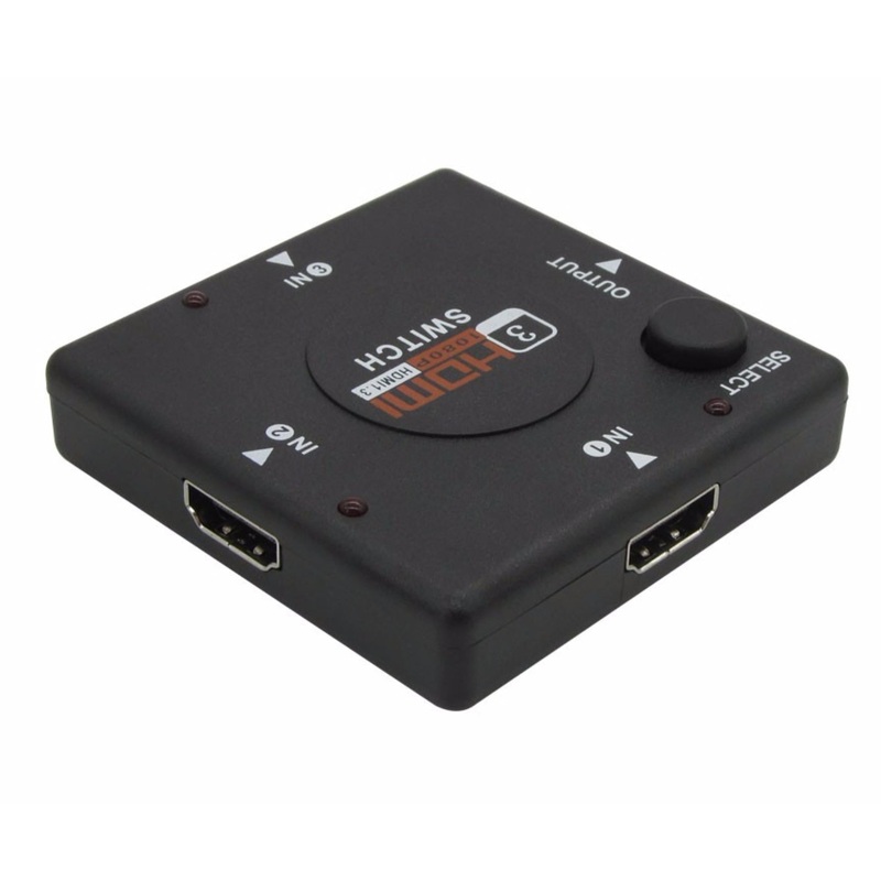 Eagletech 3-Port HDMI Switcher Splitter 3 input 1 Output Box HDMI Selector