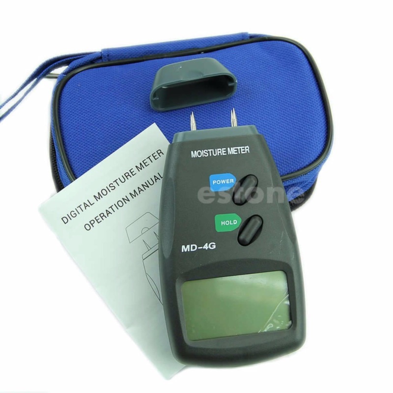Eagletech Digital LCD 4 Pin Wood Moisture Humidity Damp Meter Detector Tester MD-4G