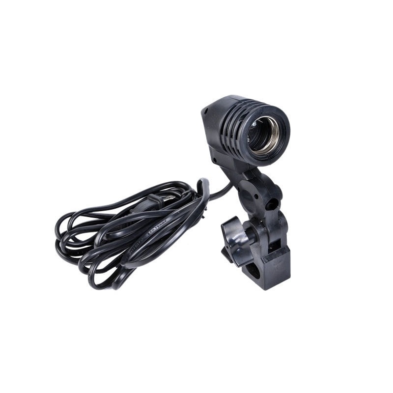 Pxel BH-1B E27 Single Head Bulb Holder E27 Socket Flash Umbrella Bracket Photo Lighting Bulb Holder For Photography Studio Accessories