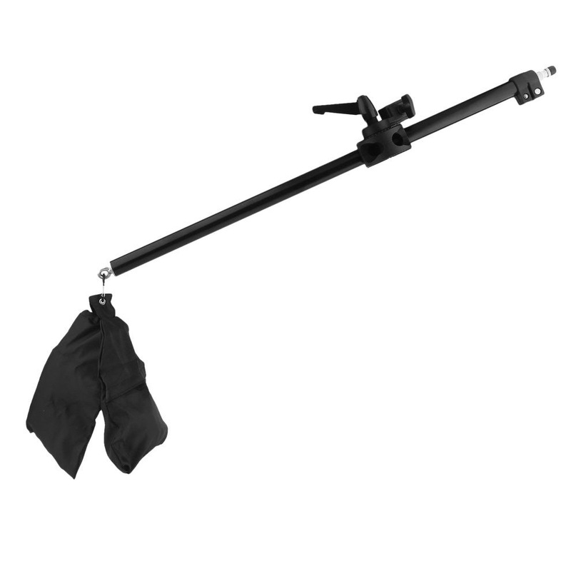 Pxel LS-ARM140 140cm 4.5 Feet Cross Arm Bracket Telescopic Boom Arm Stand with Counterweight
