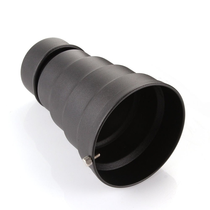 Pxel ST-5S Metal Conical Snoot with Honeycomb Grid and Gel Filter Kit for Studio Strobe Monolight Photography Flash