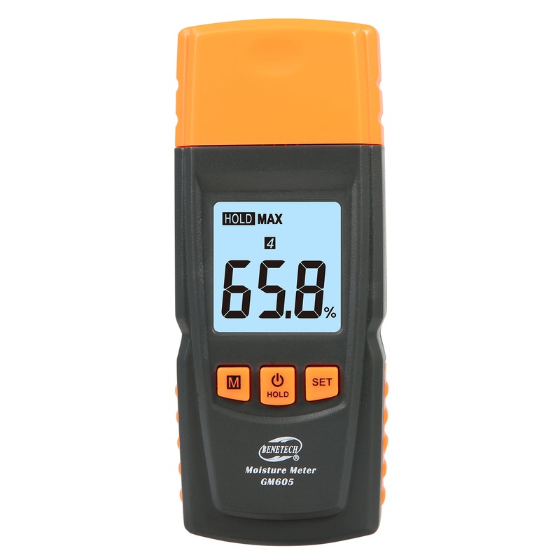Benetech GM605 LCD Digital Wood Moisture Meter Humidity Tester 0~41%
