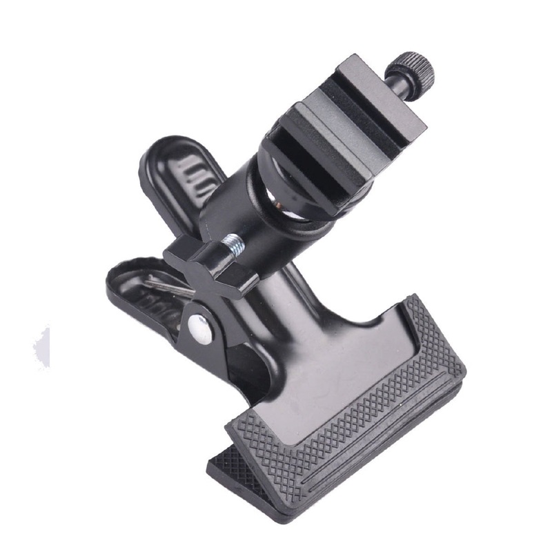 [CLEARANCE] Pxel AA-CT2 Spring Clamp with Metal Ball Head with Hot Cold Shoe Mount for Speedlight Flash Microphone Camera