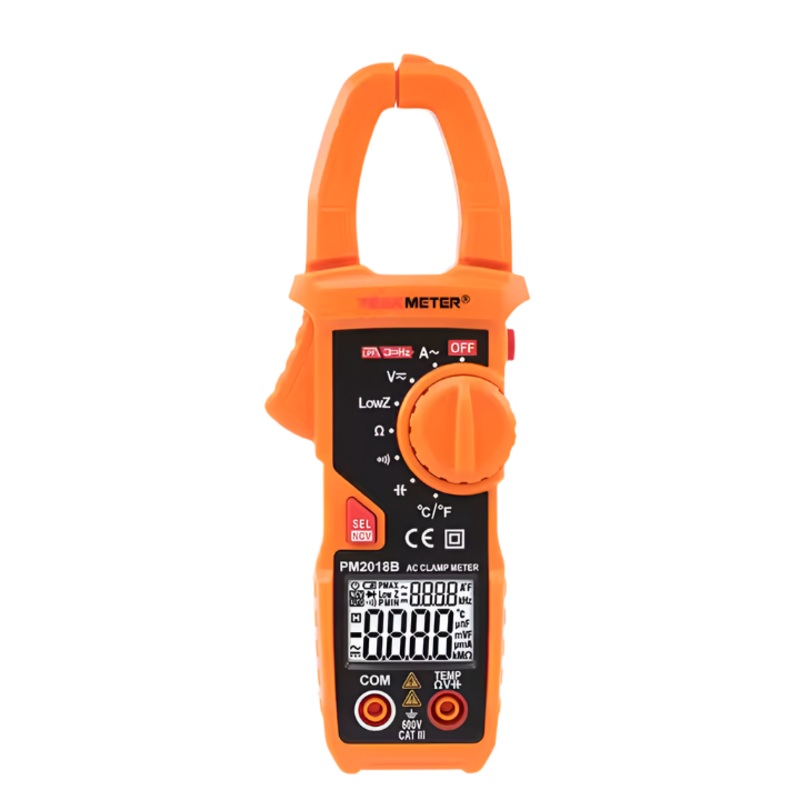 PeakMeter PM2018S Portable Smart AC Digital Clamp Meter Multimeter AC Current Voltage Resistance Continuity Tester