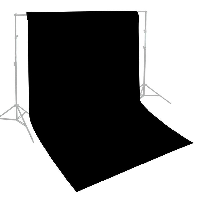 Pxel AA-ML3030B 300cm x 300cm Seamless Muslin Background Cloth Backdrop Black