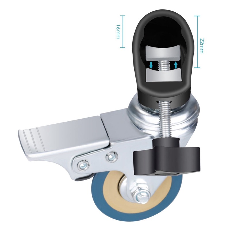 Pxel AA-TP 3pcs/set Photo Studio Heavy Duty Universal Caster Wheel for Tripod or Light Stands
