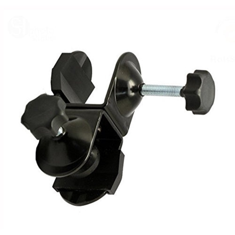 Pxel AA-UC5 Heavy Duty Metal Dual Double U Clip C Clamp Type Bracket Mount for Photo Studio Boom Arm Light Stand