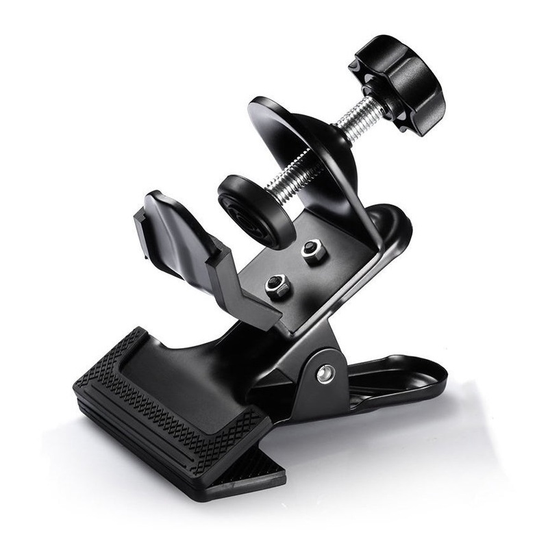 Pxel AA-UC6 Clip Holder with U/C Clamp for Photography Reflector Studio Shooting Light Stand Tripod Boom Arm, Background Support