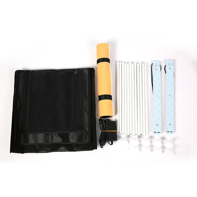 Pxel LB50LED 50cm x 50cm Studio Soft Box LED Light Tent with Backdrop and Bag