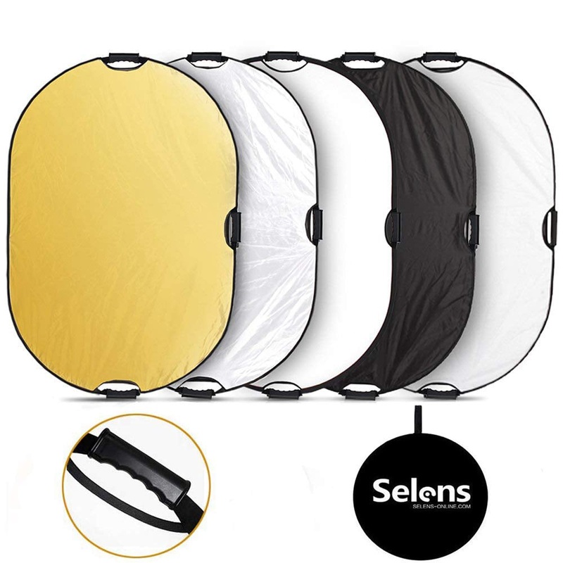 Pxel RF-9X12 5 in 1 35×47 inch / 90 x 120 cm Reflector with Grip Handle for Photography Photo Studio Lighting & Outdoor Lighting