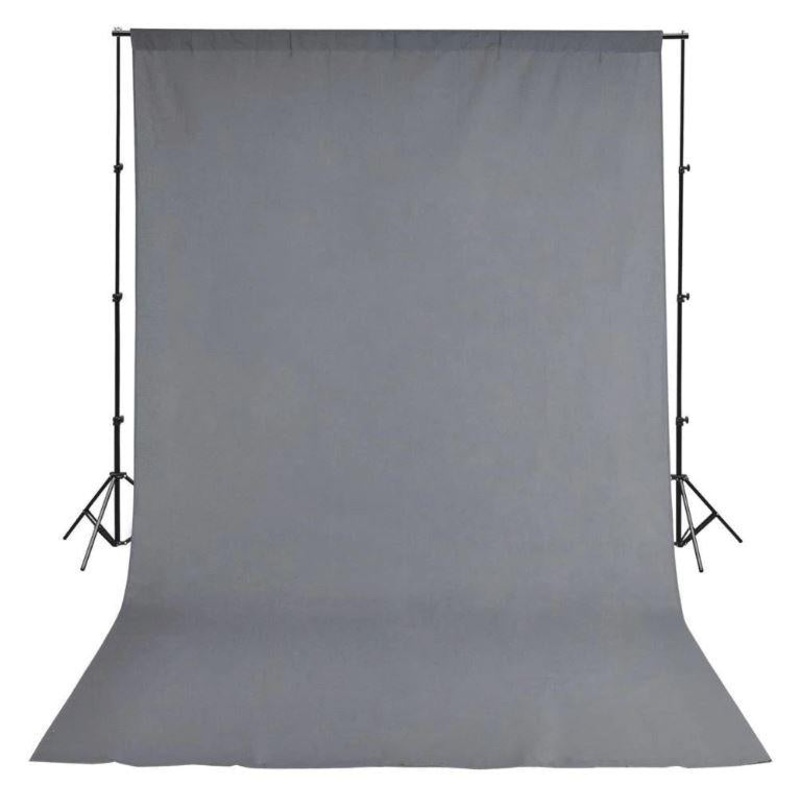 Pxel AA-ML3030GRY 300×300 cm Seamless Muslin Background Cloth Backdrop Gray 10×10 Feet