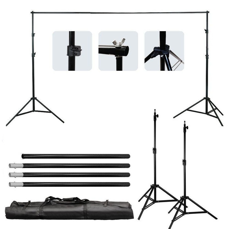 Pxel LS-BD2.8X3.6 Heavy Duty Backdrop Background Muslin Stand 2.8M x 3.6M or 9 x 12 Feet