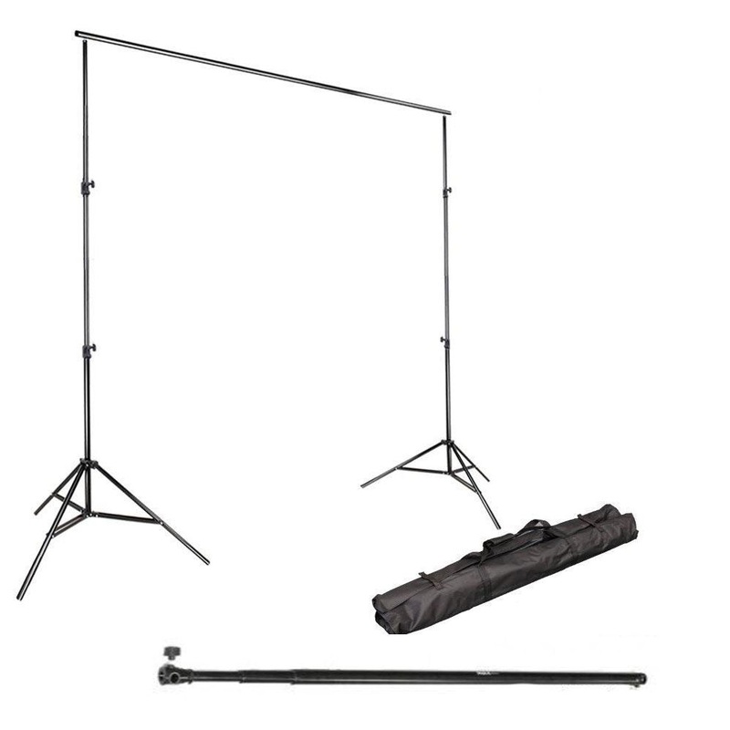Pxel LS-BD2.8X3 HD Heavy Duty Background Backdrop Muslin Stand 9 x 10 Feet / 2.8M x 3M