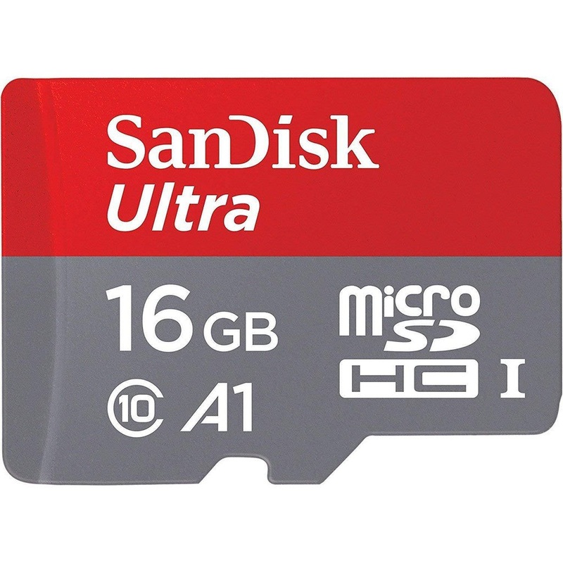 SanDisk Ultra 16GB SDHC UHS-I Micro SD Card with 98MB/S Read Speed A1 | Model – SDSQUAR-016G-GN6MN