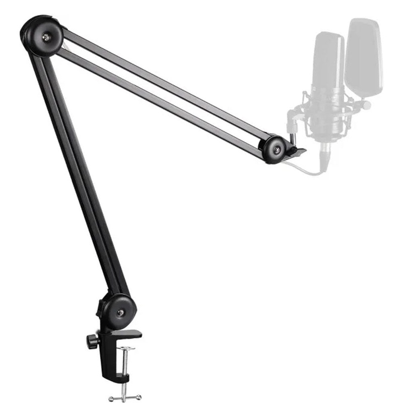 Boya BY-BA20 Aluminum Alloy Desk Holder Microphone Stand Bracket For streaming, podcasting and Home Studio Setups