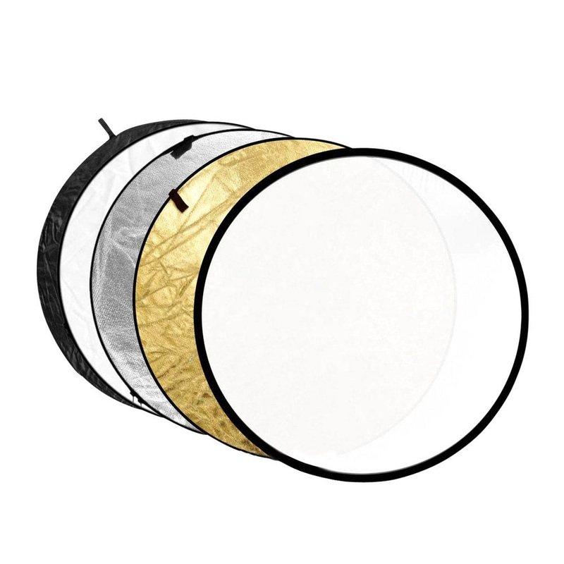 Godox RFT-05-110 110CM 5 in 1 Collapsible Light Flash Studio Reflector Round Diffuser for Studios, Photography, Photo Shoots