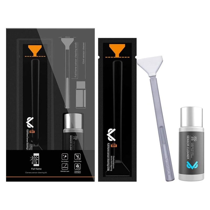 VSGO VS-S03-E Full Frame Camera Sensor Cleaning Kit with 10pcs Microfiber Cleaning Swab and Solution
