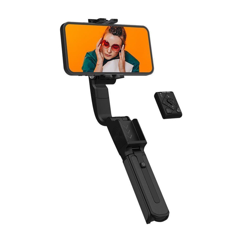 [CLEARANCE] Hohem iSteady Q 1-Axis Gimbal Stabilizer with Selfie Stick, Tripod with Remote with Face Tracking and 360 Rotations for iPhone and Android Smartphones (White)