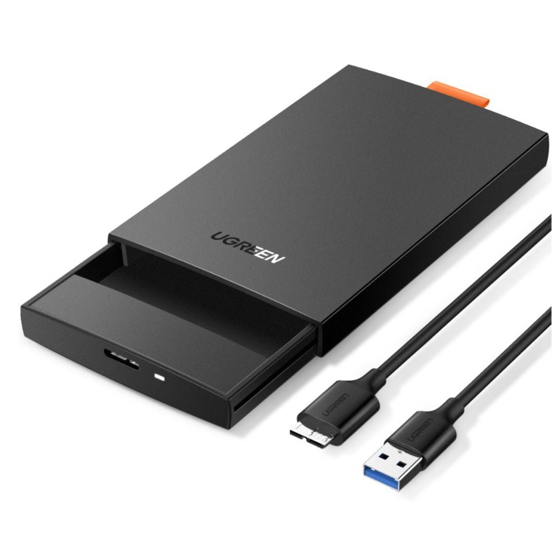 [CLEARANCE] UGREEN 2.5 SATA External Hard Drive Enclosure USB 3.0 with up to 6TB HDD Capacity for Windows 10/8/7/Vista, Linux, Mac OS 8.0 | 60353