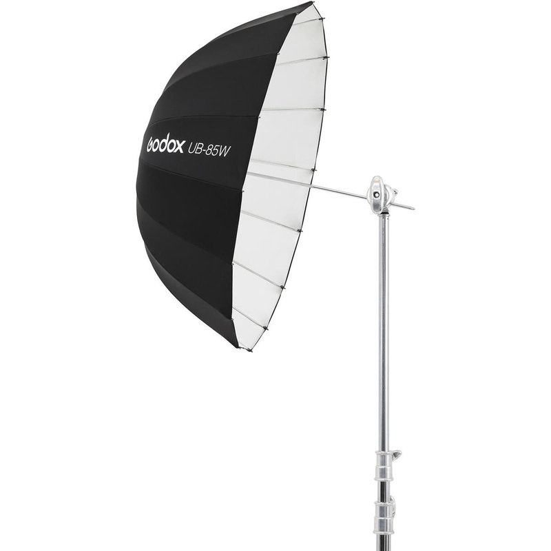 Godox UB-85W 35 Parabolic Umbrella Reflector for Studio Lighting Photography (White)