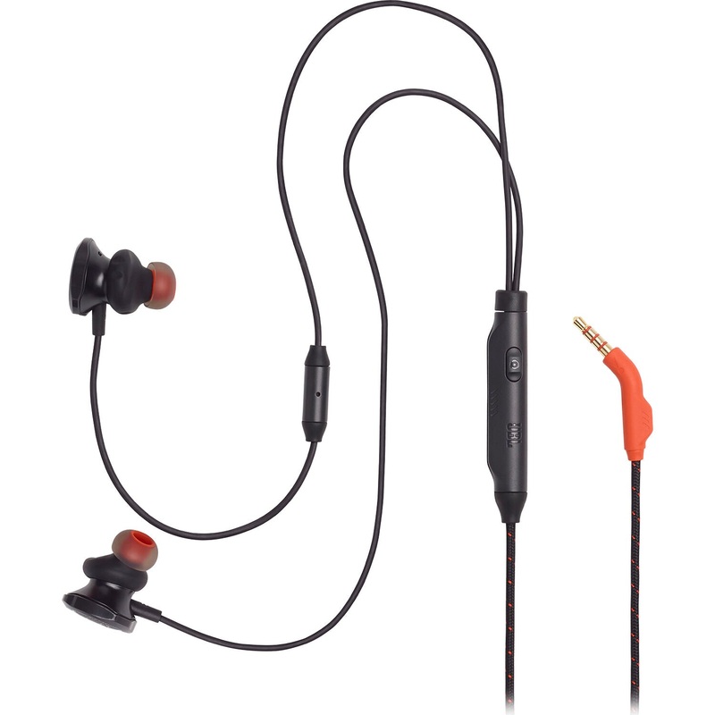 JBL Quantum 50 Wired In-Ear Gaming Headphones with Volume Slider and In-line Mic for Gaming Livestream