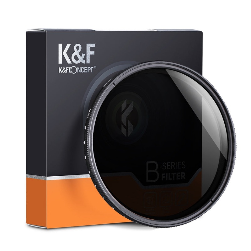 K&F Concept 46mm ND2 to ND400 Variable Fader ND Lens Filter for Camera DSLR Mirrorless
