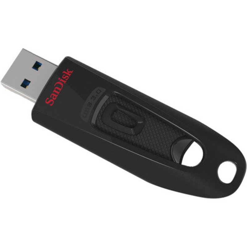 SanDisk Ultra Multi Region USB 3.0 Flash Drive with 130mb/s Read Speed (Black, Blue, Red) (Available in 16GB, 32GB, 64GB, 128GB, 256GB)