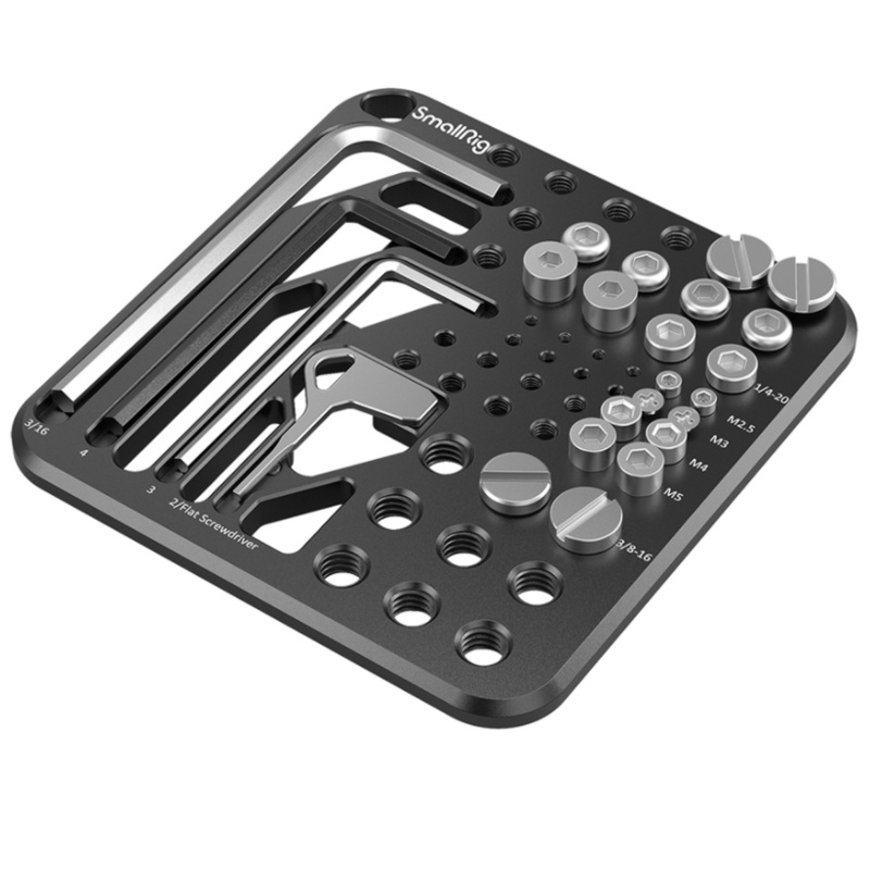 Smallrig MD3184 Storage Plate Kit for Most Commonly Used Camera Rig Screws and Hex Keys