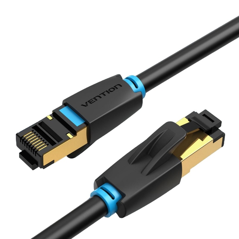 [CLEARANCE] Vention CAT8 Ethernet Round Cable SSTP 40Gbps 2000MHz Super Speed Lan Network Wire Cord for Internet Router PC Modem