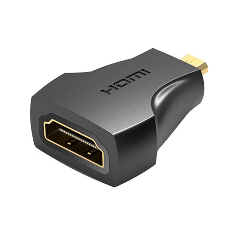 [CLEARANCE] Vention Micro HDMI Male to HDMI Female Adapter 1080p 60Hz Gold-plated Rust/Oxidation Resistant for Stable Transmission (AITBO)