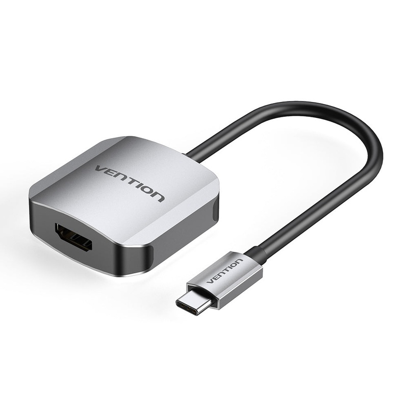 [CLEARANCE] Vention USB-C to HDMI Converter Aluminum Alloy (Male to Female) 4K 30Hz with AG9310 Chip 0.15-Meters (TDEHB)