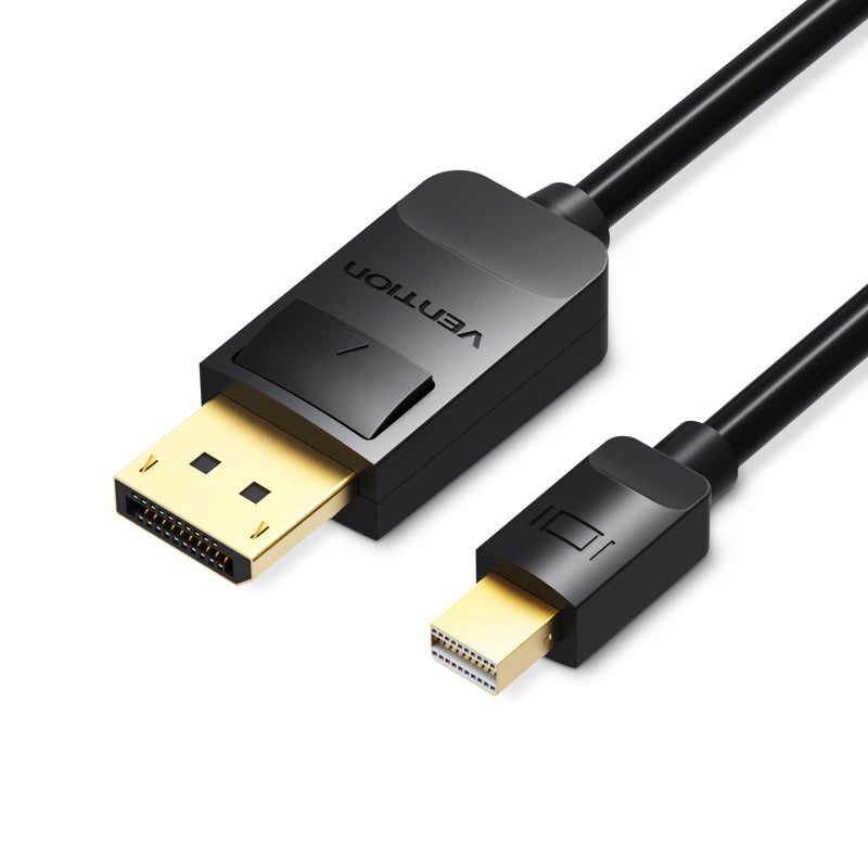 Vention 4K/60Hz Mini DP to DP Gold Plated 2-Meters (HAA) Displayport Cable for TV, PC, Projectors, Laptops, Macbook, iMac (Available in Different Lengths)