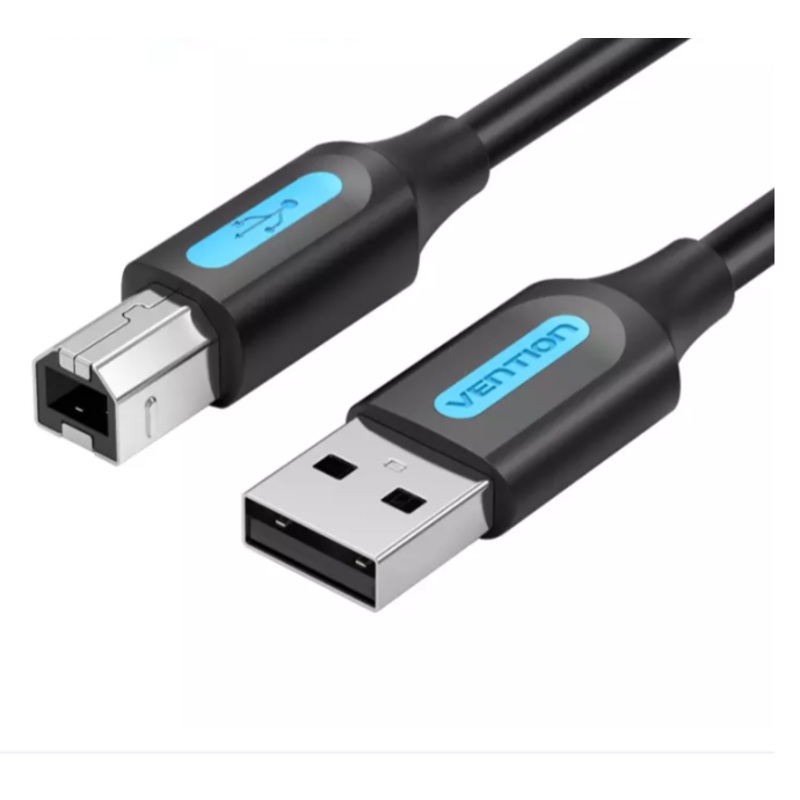 Vention USB 2.0 A Male to B Male 480Mbps Printer Cable (COQ) Black 3M