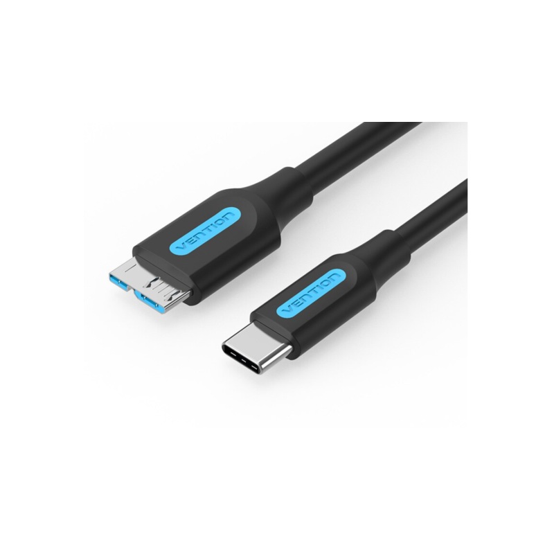 Vention USB 3.0 C Male to Micro-B Male 2A USB 5Gbps Cable (CQA) for Smartphones, Hard Drives and Select Laptops (Available in Different Lengths)