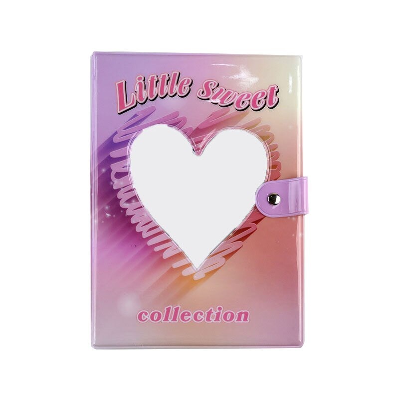 [CLEARANCE] Pikxi Cute Heart Photo Album 200 Pockets for Fujifilm Instax Mini Instant Camera Hollow Picture Storage (Pink, Purple)