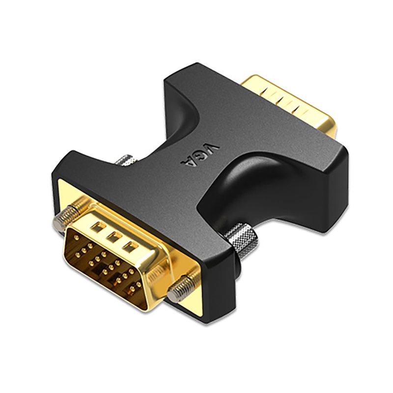 [CLEARANCE] Vention VGA Adapter Coupler (Male to Male) 15 Pin 1080p 60Hz Gold-Plated for PC TV Monitor Projector (DDEBO)