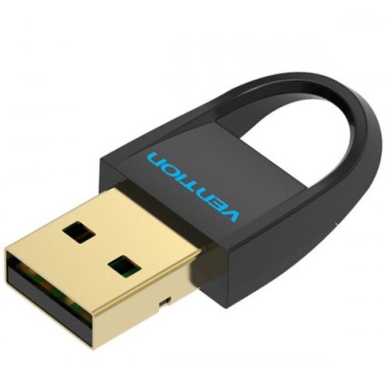 Vention USB Bluetooth 4.0 Adapter 10m Transmission Distance Wireless Receiver 24Mbps Gold Plated for Laptop, PC, Mouse, Keyboard, Smartphone (CDDBO)