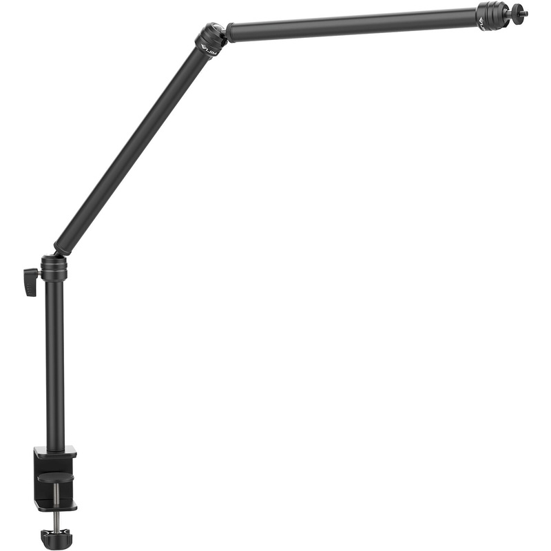 Vijim by Ulanzi LS08 Flexible Desk Mounting Aluminum Stand 3-Stage Camera Mic Light Boom Arm Holder with 360 Rotation