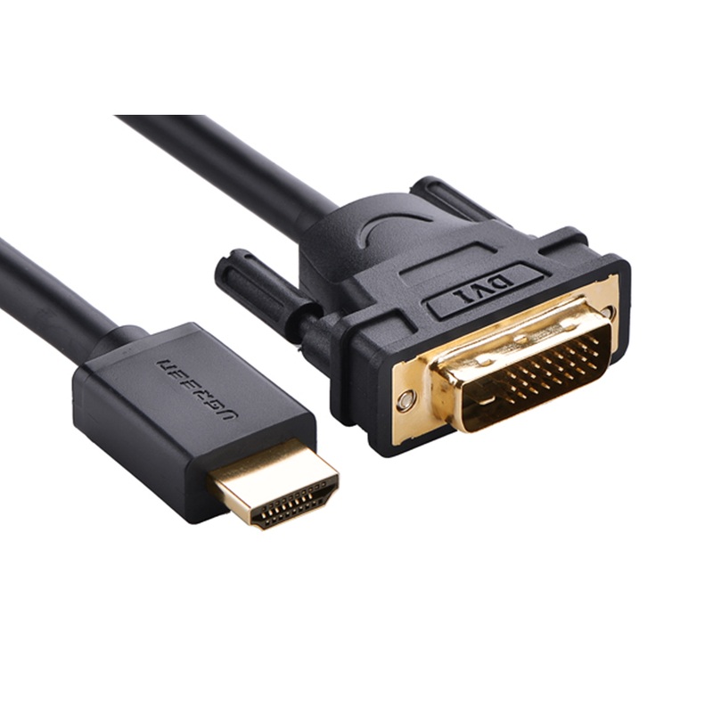 [CLEARANCE] UGREEN HDMI Male to DVI 24+1 Male Bidirectional 5-Meters Video Cable with Gold-Plated Contacts and Up to 1080P HD Support | 10137