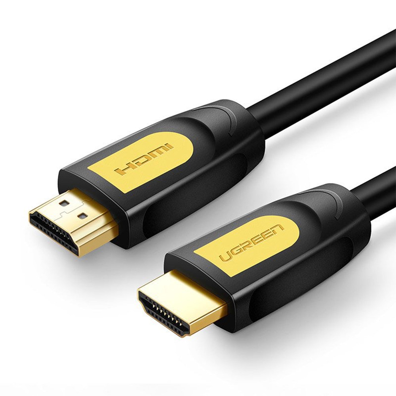 [CLEARANCE] UGREEN HDMI Male-to-Male Cable with Gold-Plated Contacts and 4K@60Hz Support (1M, Black/Yellow) | 10115