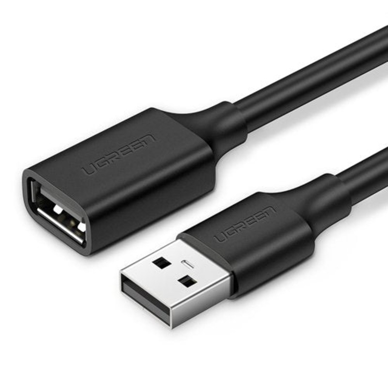[CLEARANCE] UGREEN USB 2.0 A Male to A Female 1-Meter Nickel Plated Extension Cable with 480Mbs Transfer Speed | 10314
