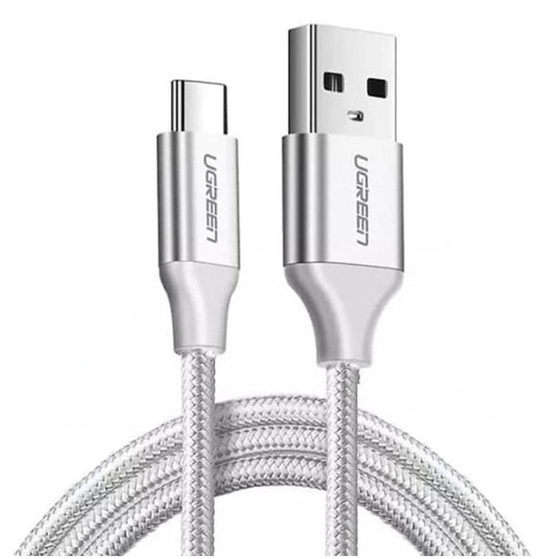 [CLEARANCE] UGREEN USB-A 2.0 to USB-C Cable with Nickel Plating Aluminum Braid and Triple Layer Shielding for PC and and Laptop (3M)