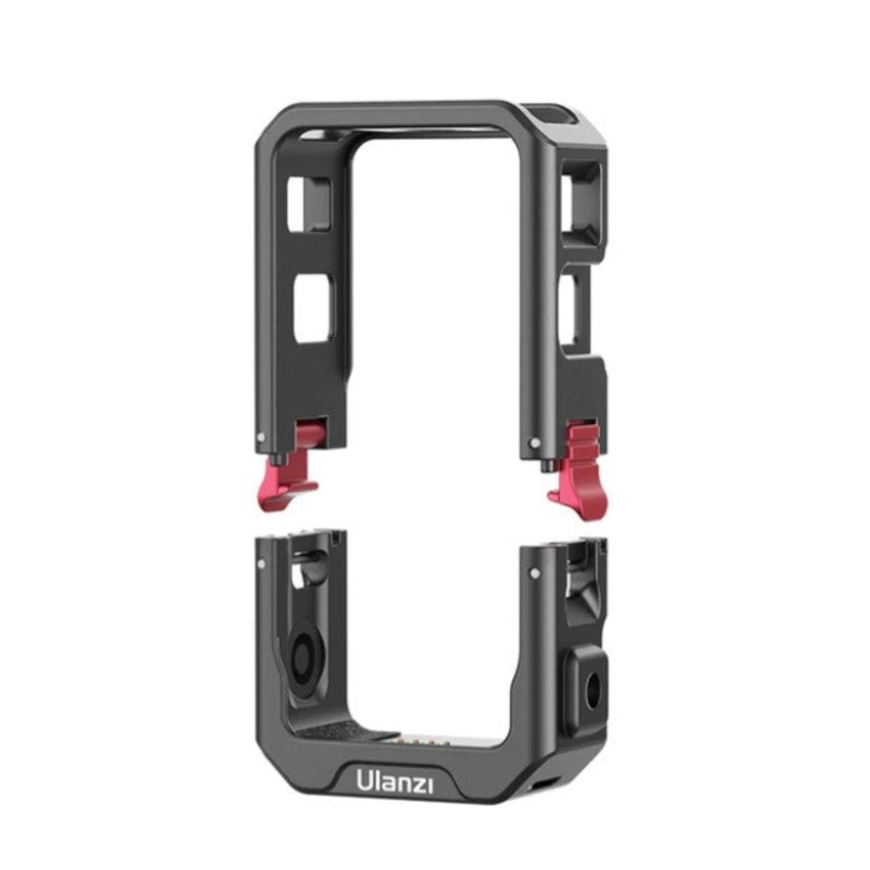 [CLEARANCE] Vijim by Ulanzi 2872 Aluminum Alloy C-Action2 Magnetic Frame Cage with Built-In Magnet and Metal Frame Heat Dissipation Fit for DJI Action 2 Camera