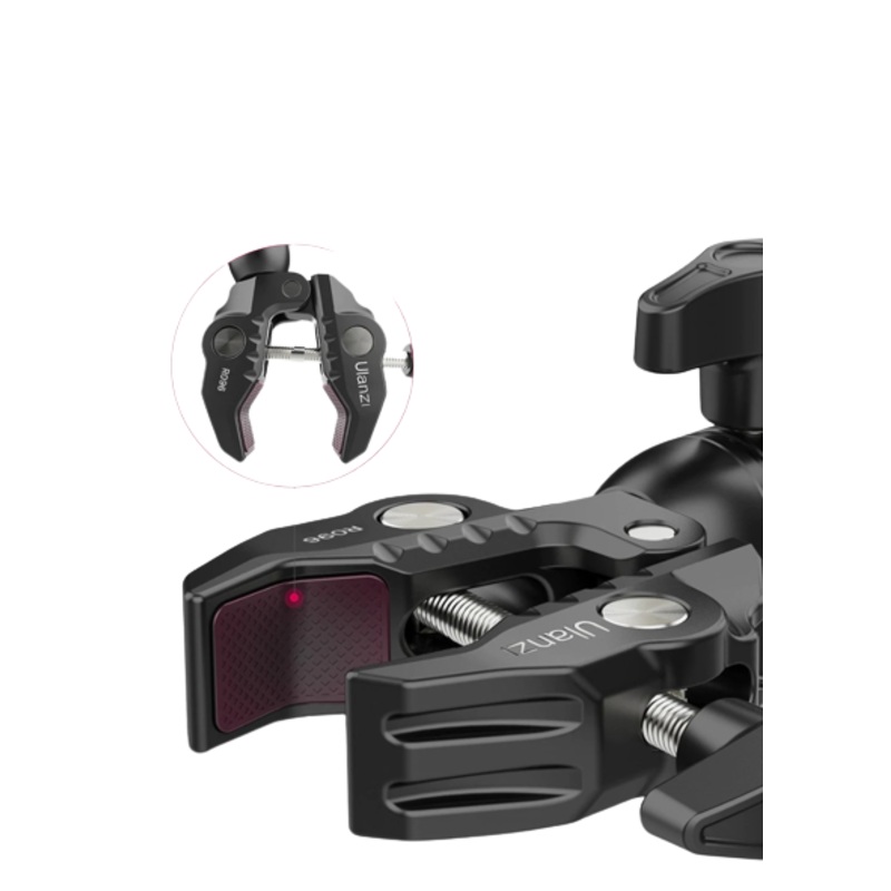 [CLEARANCE] Vijim by Ulanzi R096 Double Super Crab Clamp Heavy Duty Rotatable with Built-in Silicone Pad and 1.5kg Max Weight for Tripod, Light Stand, Softbox and Umbrella