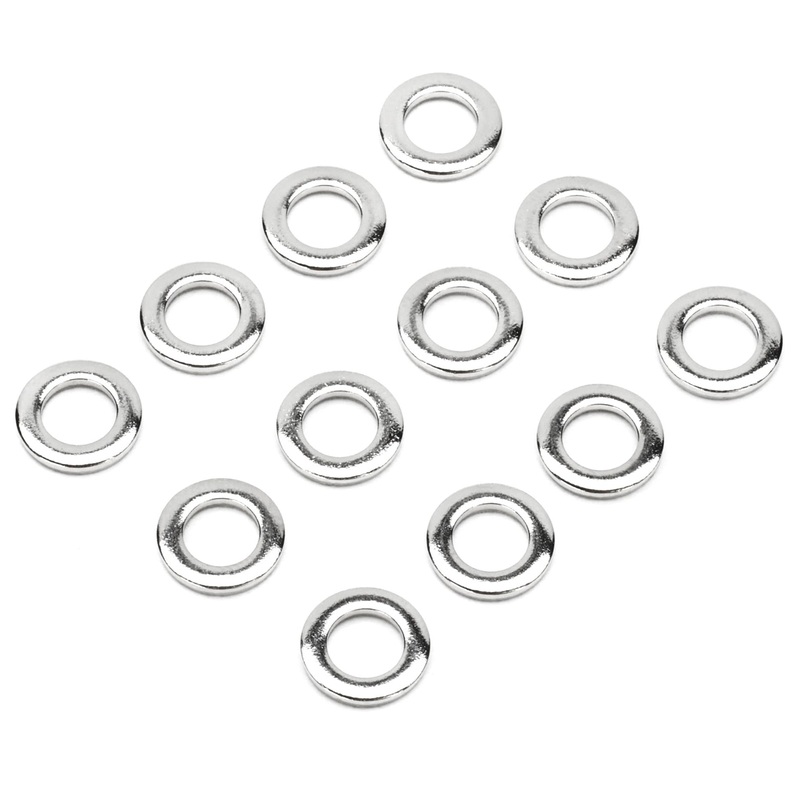 Gibraltar SC-11 Metal Tension Rod Washers (12 Pack) for Drums Hoops (10mm Outer / 6mm Inner Diameter)