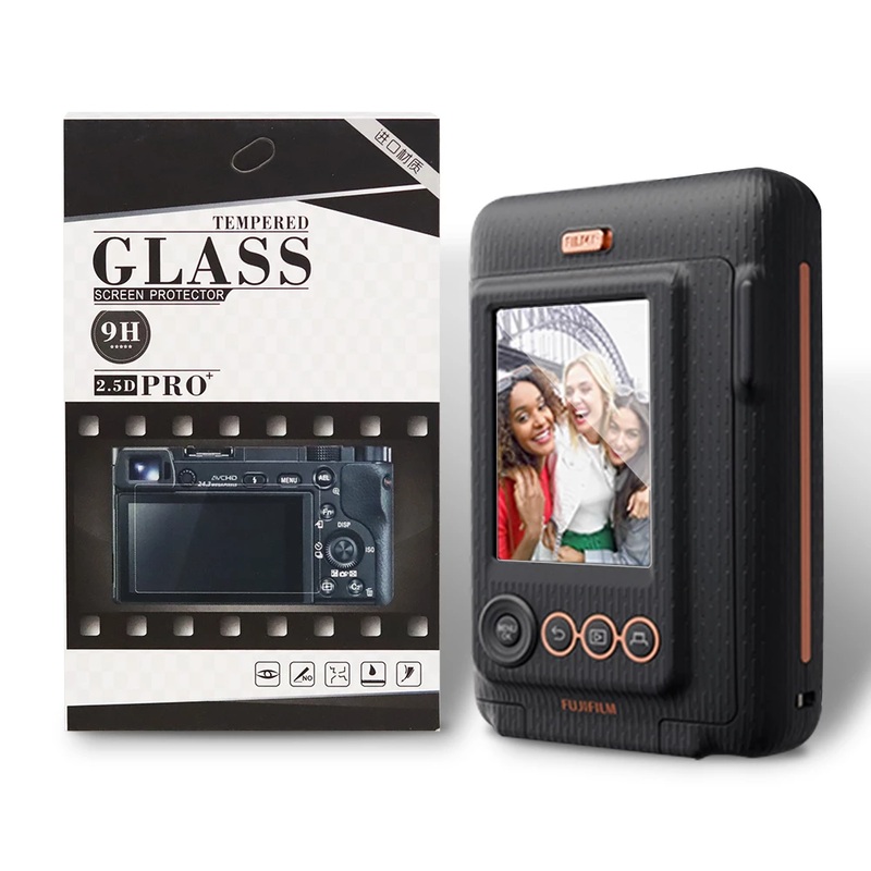 Pikxi 9H 4 Layered Tempered Glass Screen Protector for Fujifilm Instax Mini LiPlay with Installation Kit