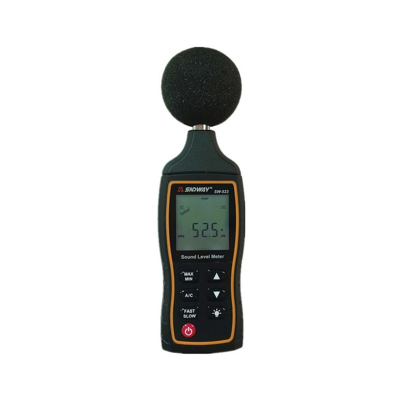 SNDWAY SW-523 Digital Sound Level Meter Measuring Instrument with LCD Display and Data Storage function for Monitoring or Controlling Noise Volume